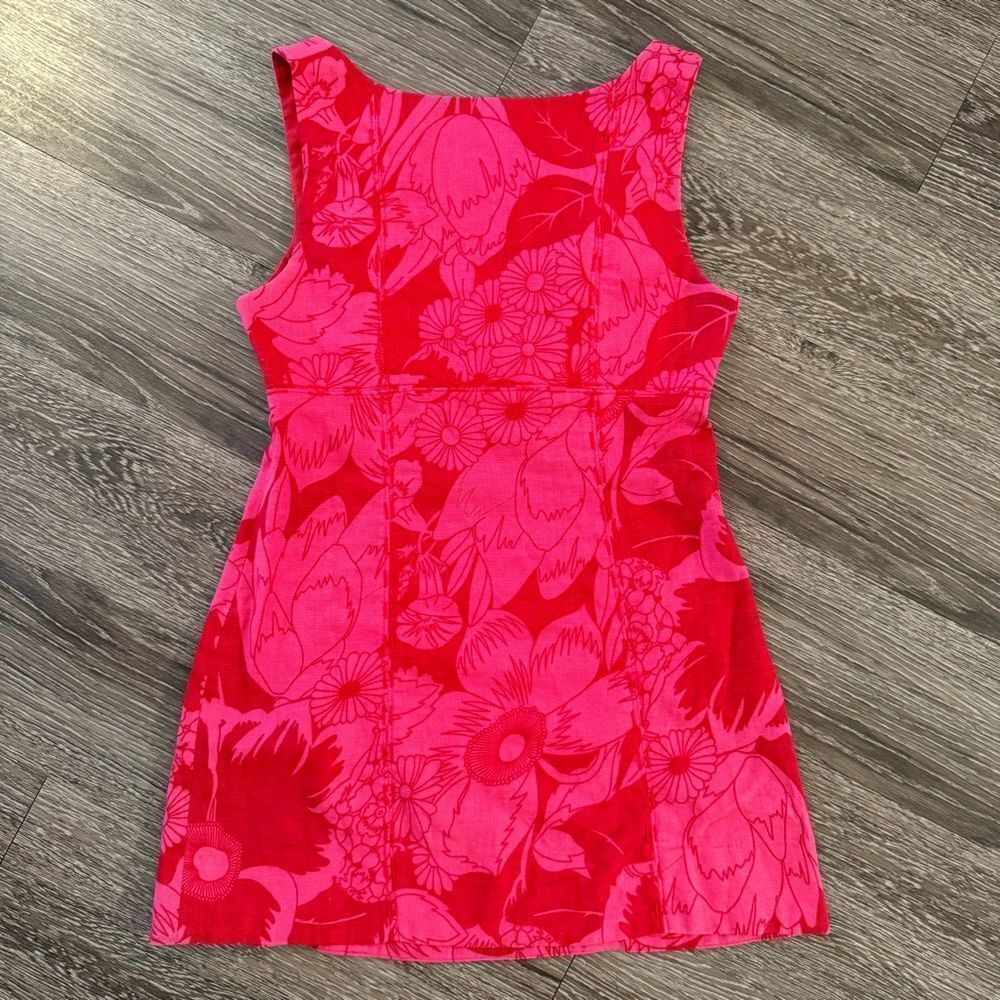 Free People Vintage Linen Blend Mini Dress - Picture 7 of 7